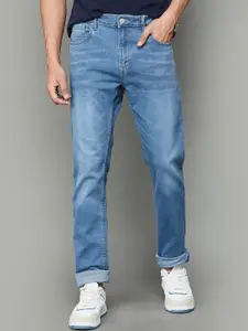 Fame Forever by Lifestyle Men Tapered Fit Mid-Rise Clean Look Light Fade Cotton Jeans