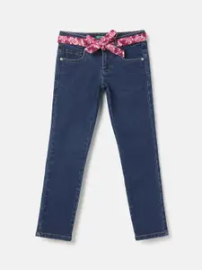 United Colors of Benetton Girls Slim Fit Clean Look Stretchable Jeans