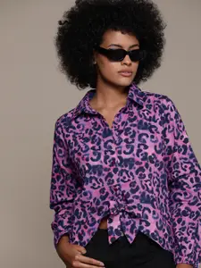 Roadster Women Abstract Printed Casual Shirt