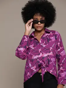 Roadster Women Abstract Printed Casual Shirt
