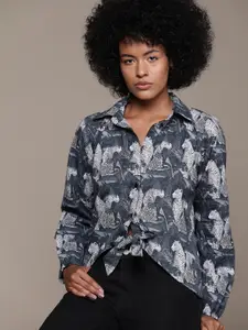 Roadster Women Conversational Printed Casual Shirt