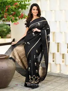 Glorisa Floral Zari Woven Design Pure Silk Paithani Saree