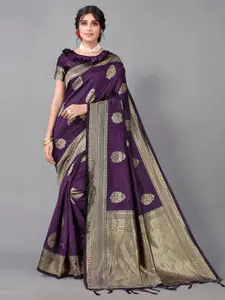 Glorisa Ethnic Motifs Zari Pure Silk Mysore Silk Saree