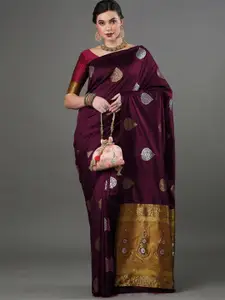 Glorisa Ethnic Motifs Zari Pure Silk Mysore Silk Saree