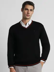 Peter England Casuals V-Neck Acrylic Pullover