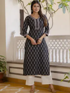 Nayo Ethnic Printed Straight Kurta