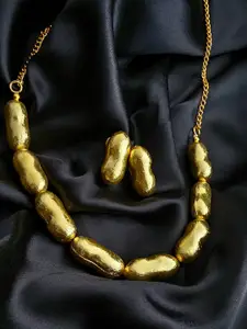 Binnis Wardrobe Gold plated Anti Tarnish Necklace & Earrings
