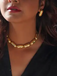 Binnis Wardrobe Gold plated Anti Tarnish Necklace & Earrings