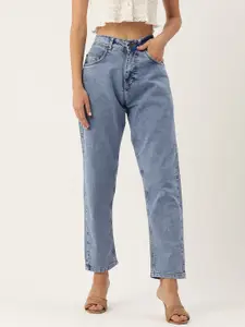 PARIS HAMILTON High-Rise Heavy Fade Acid Wash Stretchable Jeans