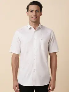 Allen Solly Slim Fit Print Half Sleeves Casual Shirts