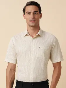 Allen Solly Slim Fit Print Half Sleeves Formal Shirts