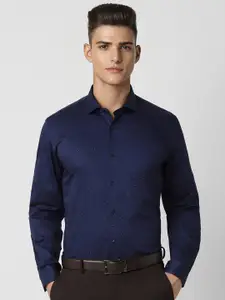 Peter England Slim Fit Floral Cotton Printed Formal Shirt