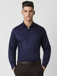 Peter England Slim Fit Cotton Printed Formal Shirt
