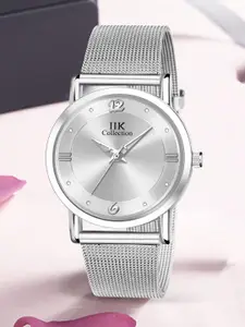 IIK COLLECTION Women Round Dial Bracelet Style Straps Analogue Watch