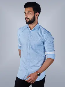 INDIAN THREADS Men Comfort Opaque Printed Formal Shirt