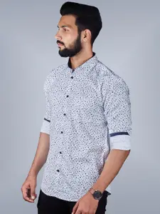 INDIAN THREADS Men Comfort Floral Opaque Printed Formal Shirt