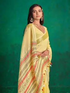 Sangria Geometric Woven Design Saree