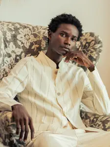 RARE RABBIT Men Ray Striped Tailored Jacket