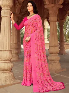 Anouk Floral Printed Pure Chiffon Bagh Saree