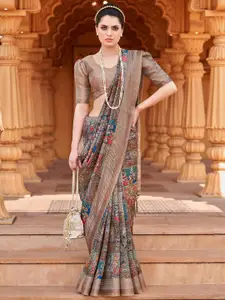 Saree mall Ethnic Motifs Silk Blend Banarasi Sarees