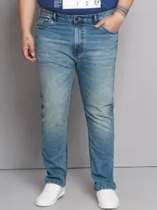 John Pride Men Plus Size Heavy Fade Stretchable Jeans