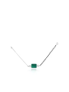 Unniyarcha 92.5 Silver Artificial Stones and Beads Bracelet Mangalsutra