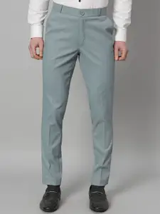 RAGZO Men Slim Fit Mid-Rise Formal Trousers