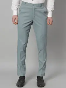 RAGZO Men Slim Fit Mid-Rise Formal Trousers