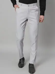 RAGZO Men Slim Fit Mid-Rise Formal Trousers