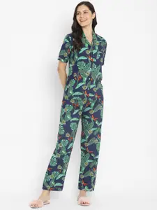 shopbloom Floral Printed Pure Cotton Night suit