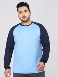 CHKOKKO Colourblocked Drop-Shoulder Sleeves Regular Fit T-shirt