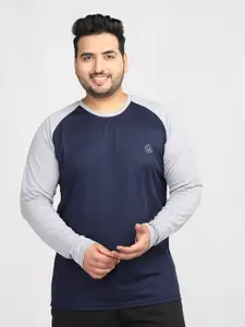 CHKOKKO Colourblocked Round Neck T-shirt