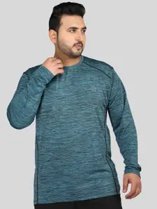 CHKOKKO Round Neck Long Sleeves Pockets Casual T-shirt