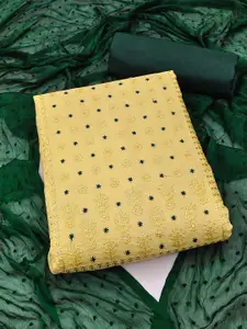 KALINI Floral Embroidered Sequinned Unstitched Dress Material