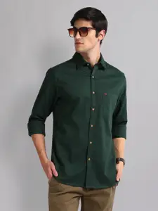 AD By Arvind Patterned Slim Fit Opaque Casual Shirt