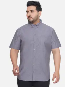 Santonio Plus Size Classic Opaque Pure Cotton Casual Shirt