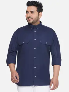 Santonio Plus Size Classic Opaque Pure Cotton Casual Shirt