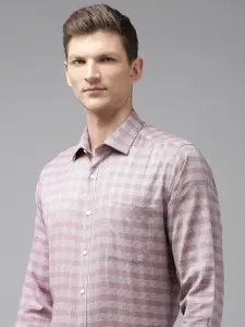 Van Heusen Pure Cotton Custom Opaque Checked Formal Shirt