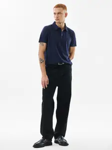 Snitch Slim Fit Short Sleeves Polo Collar T-shirt