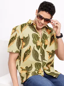 Aeropostale Tropical Printed Relaxed Fit Pure Cotton Casual Shirt