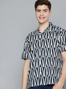 Aeropostale Printed Relaxed Fit Pure Cotton Casual Shirt