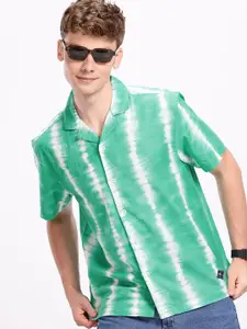 Aeropostale Tie & Dye Relaxed Fit Pure Cotton Casual Shirt