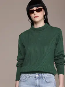 The Roadster Life Co. Ribbed Turtle Neck Pullover Sweaters