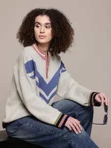 The Roadster Lifestyle Co. Geometrci Pullover