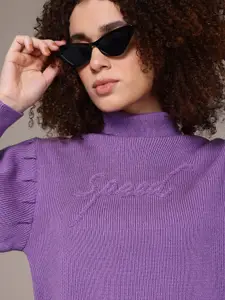 The Roadster Lifestyle Co. Acrylic Ribbed Crop Pullover