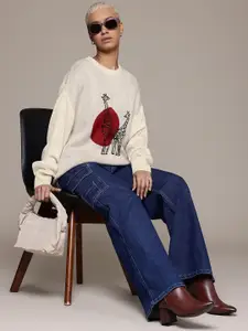 The Roadster Lifestyle Co. Drop Shoulder Sleeves Pullover