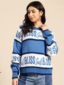 Mast & Harbour Women Striped Pullover