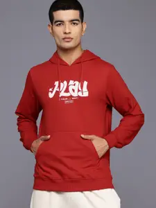 HRX by Hrithik Roshan Typography Print Hooded Sweatshirt