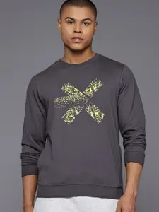 HRX by Hrithik Roshan Brand Logo Printed Training Sweatshirt