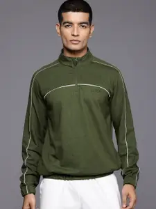 HRX by Hrithik Roshan Mock Collar Regular Longline Sweatshirt